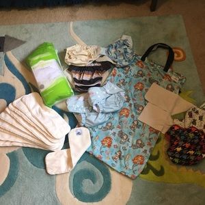 Huge cloth diaper os lot gender neutral